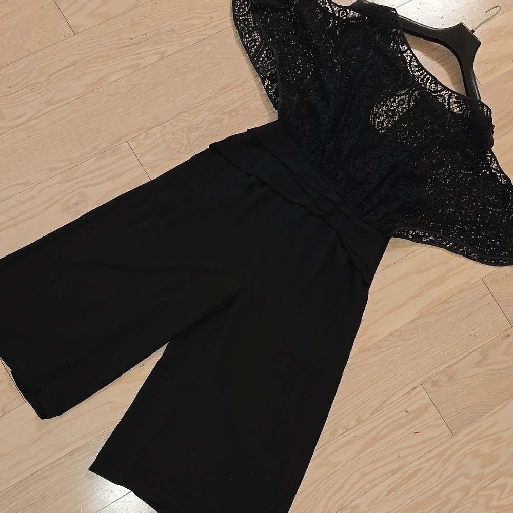 Elegant Black Lace Jumpsuit
